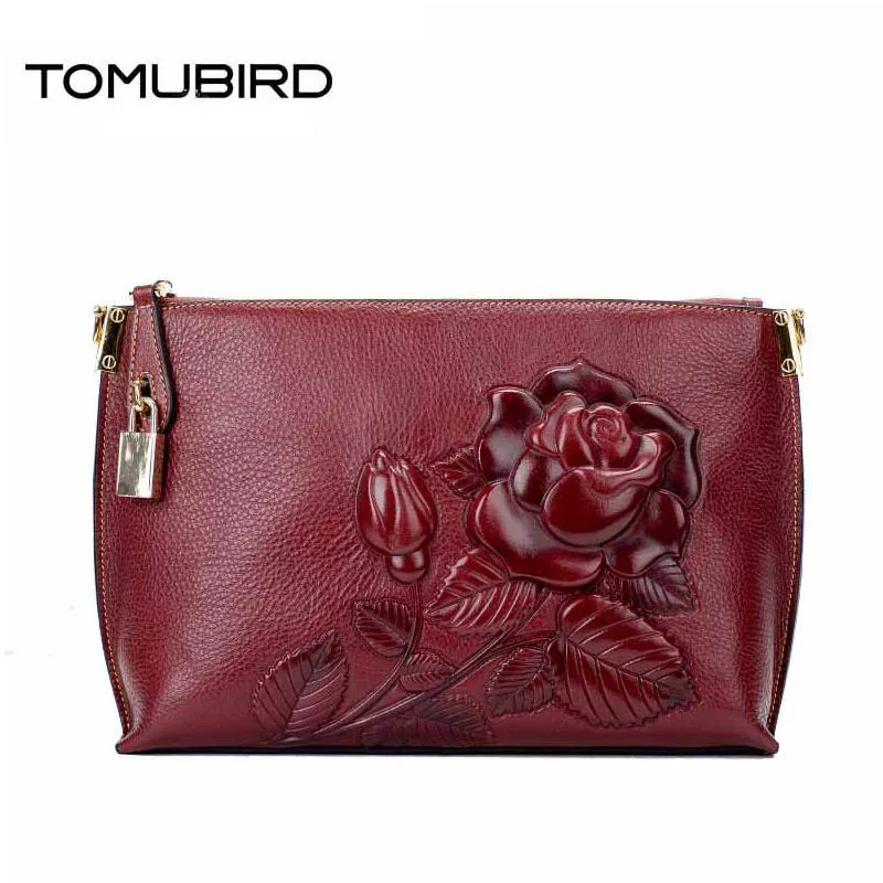 Сумка мессенджер TOMUBIRD с тиснением из натуральной кожи 2020|bag woven|bag bikebag hand bag |