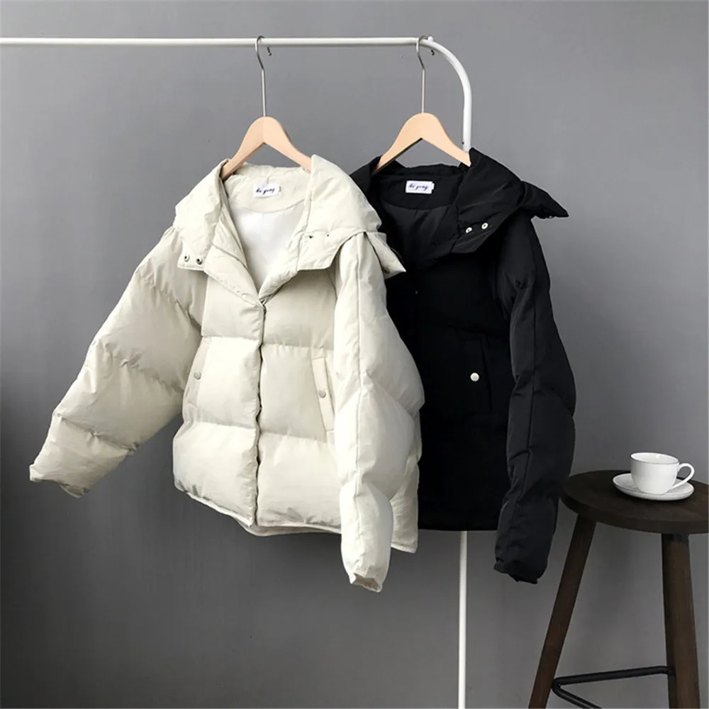Winter Warm Teenage Girls' Thicken Coat 2018 Cotton Padded Women Hooded Coats Casual Parkas Thick Jacket Coat Hoodies Z8879 (11)