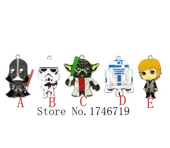 

Hot Sale 20 pcs Popular Star Wars Charm Pendants DIY Jewelry Making Accessories For Best Gift D-167
