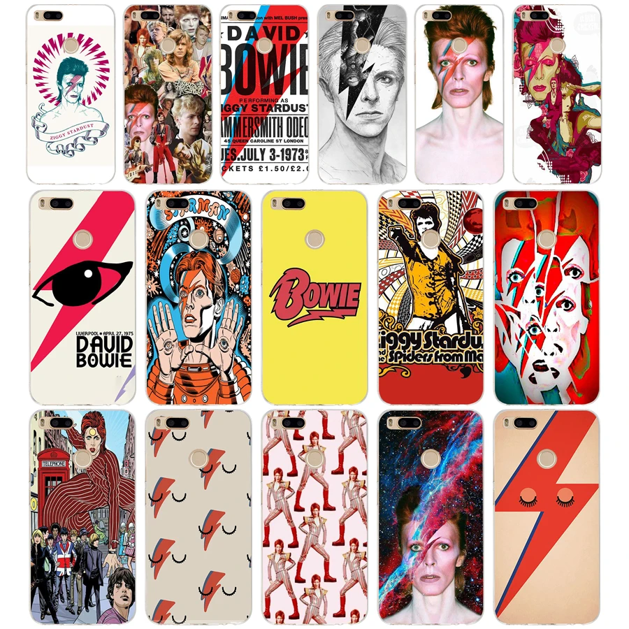 

217SD David Bowie Soft Silicone Tpu Cover phone Case for xiaomi redmi 6 Pro 6A note 5 6 Pro mi 8 lite