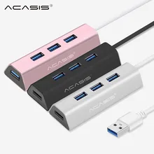 Acasis usb-хаб 3,0 4 порта Мульти USB 3,0 концентратор алюминиевый концентратор USB 3,0 с адаптером питания USB разветвитель для ПК Компьютерные аксессуары#25