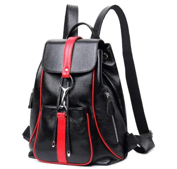 

2018 Genuine Leather Female Shoulder Bag Korean Version Ladies' Bag Fashion Leather bag Women's Bag Anti-theft Leather Backpack