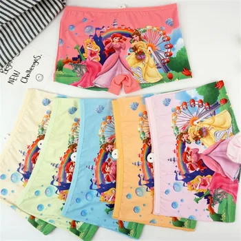

Wholesale 12pcs children girl Underwears Panties Milk Silk Ferris wheel Princess Sofia Underpants Boxer 3-9Year TZ07