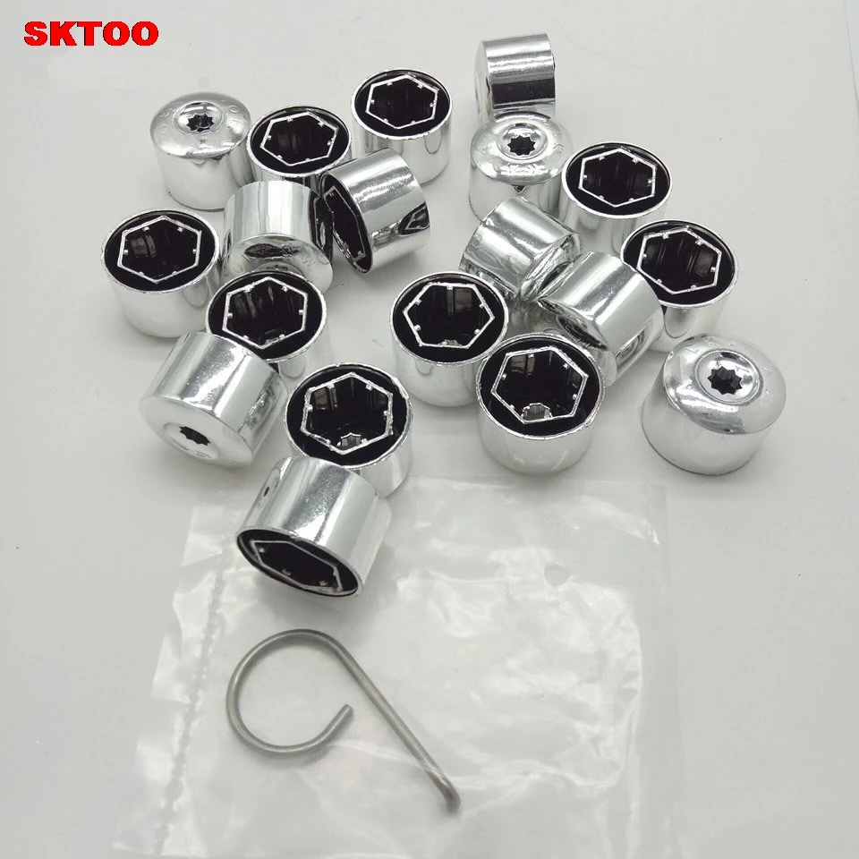20pcs Car Wheel Bolt Caps Tyre Screws Cover For Volkswagen VW POLO