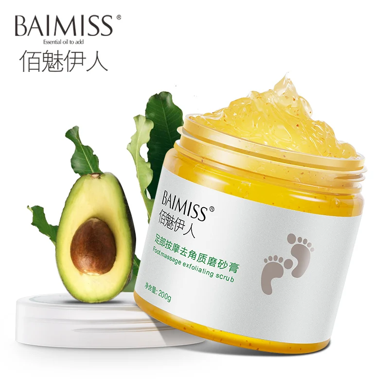 BAIMISS Foot Massage Exfoliating Scrub Cream Feet Care Peeling