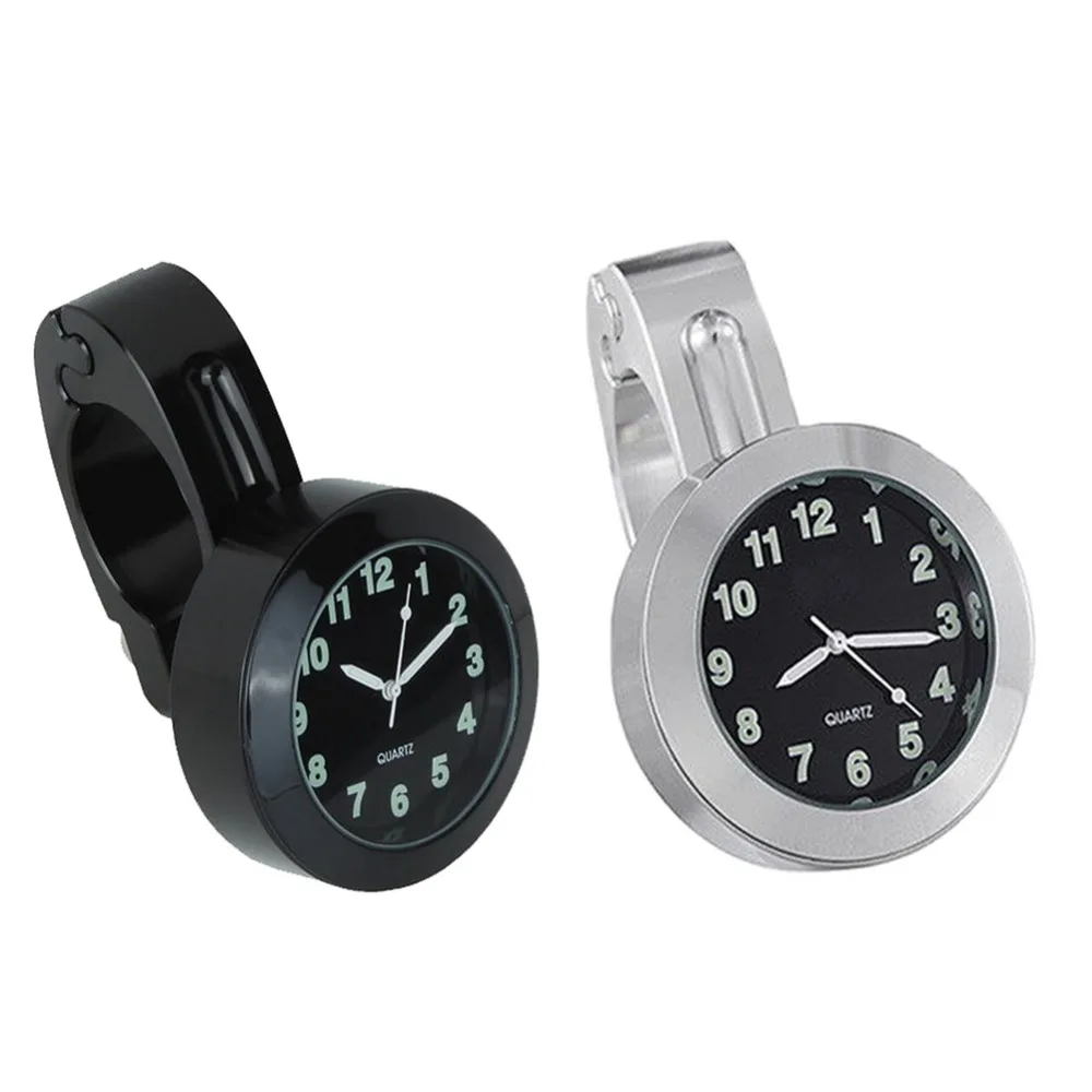 

1Piece Motorcycle Accessory Handlebar Mount Clock Watch Universal Waterproof Motorcycle Bike Handlebar Thermometer Clock Watch