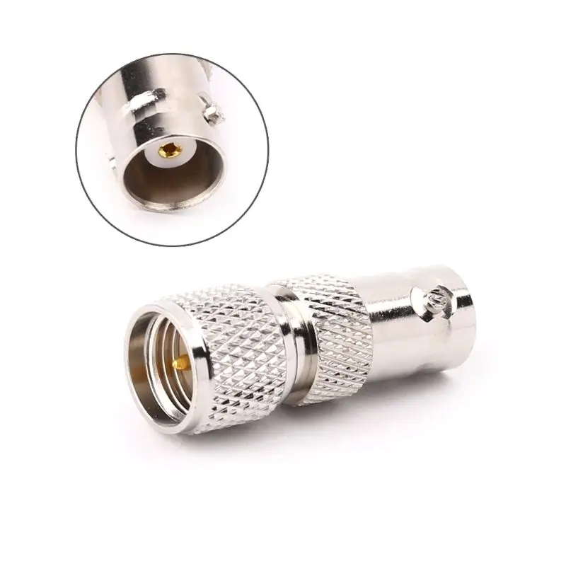 

BNC Female To Mini UHF Male RF Connector Coaxial Converter Antenna Adapter Straight