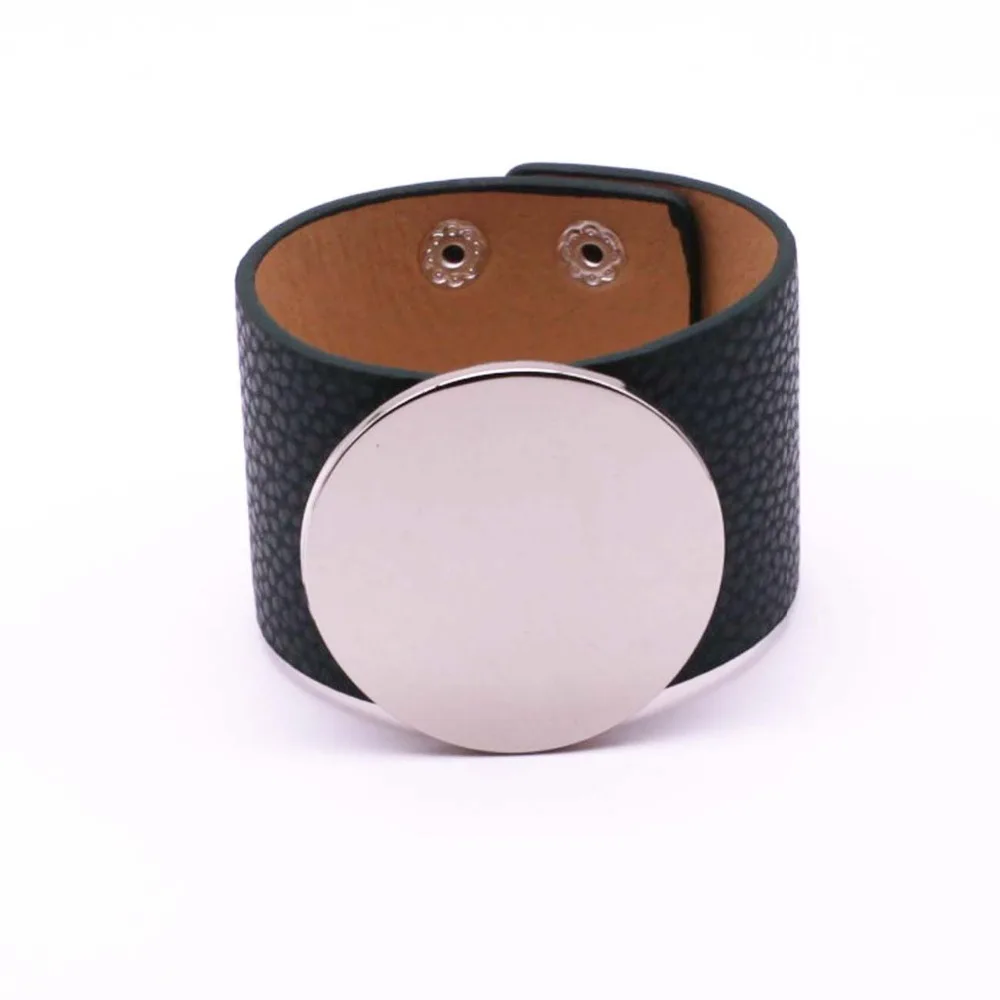 Pulseira Masculina настоящие круглые браслеты ручной модный кожаный браслет простой Универсальный MS слово широкий женский браслет