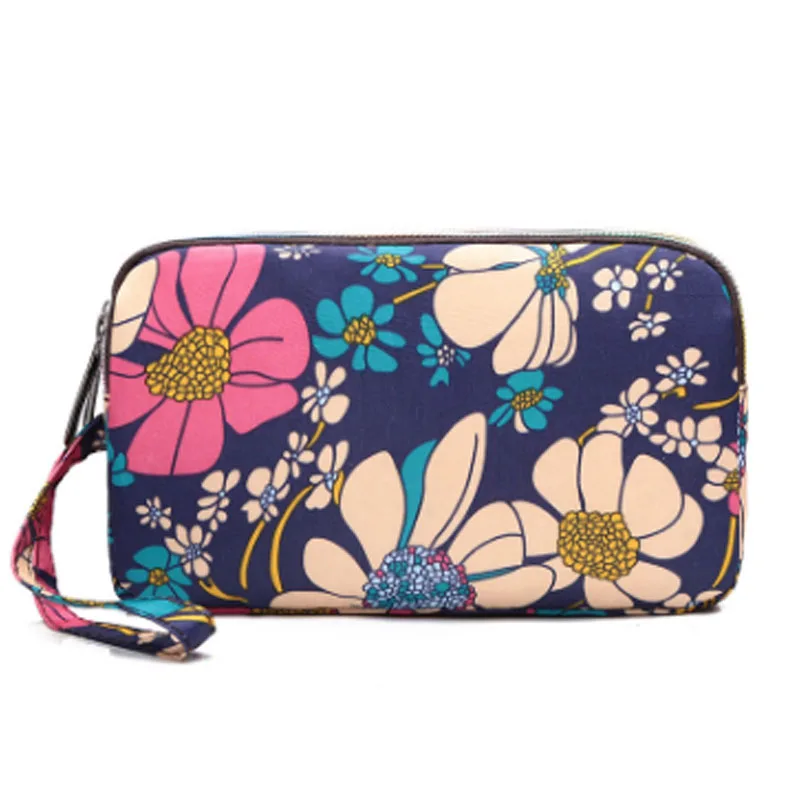 

Nylon Handbag 3 Layers Large Capacity Make-up Case Wallet Female Waterproof Casual Money Phone Bolsa Feminina Fashion Clutch