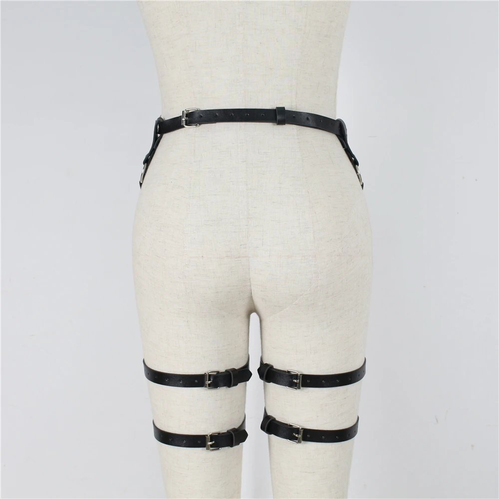 UYEE женские ремни из искусственной кожи для подвязки для чулок женские ноги клетка для Тела Бондаж регулируемые аксессуары в стиле харакзюку готический