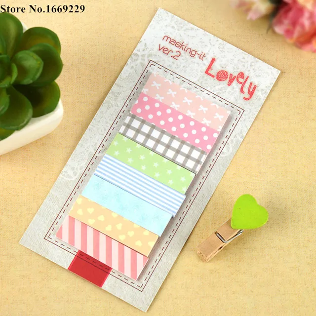 Beauty 160 Pages Sticker Post It Bookmark Point It Marker Memo pad