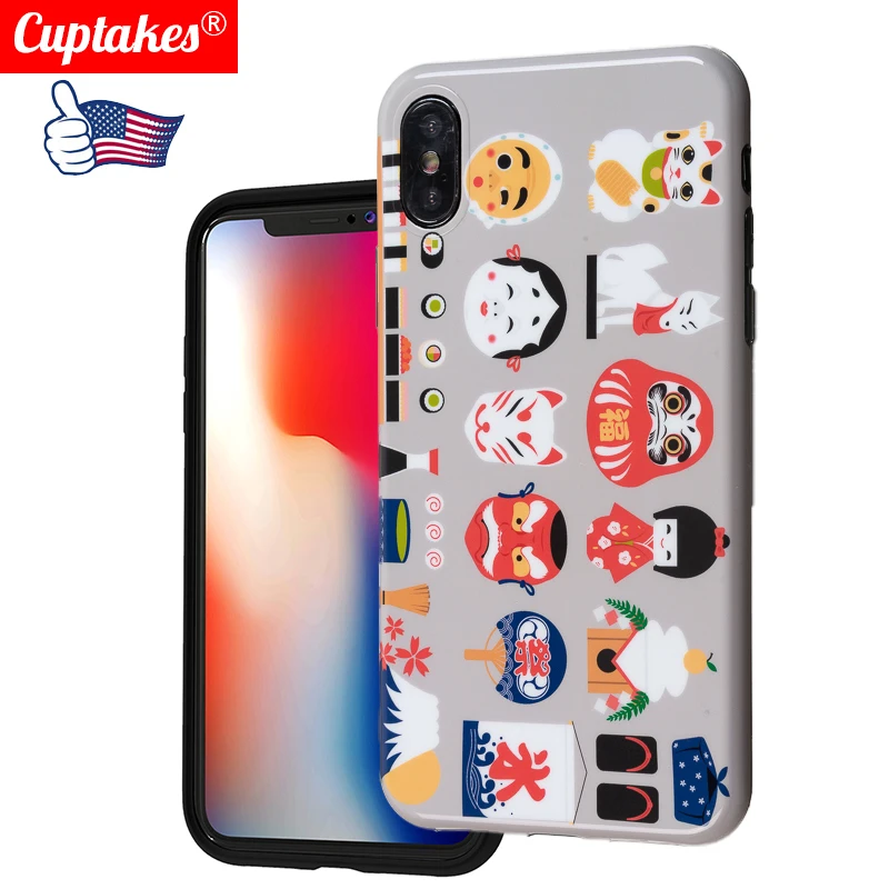 

Luxury Glossy Marble Phone Cases for iphone X XS Max Cover For iphone 8 7 Plus 6 6S Case Silicone Soft Shell Japan Art Original
