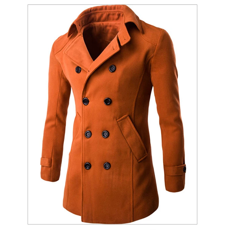 Popular Mens Double Breasted Pea Coat-Buy Cheap Mens