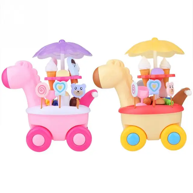Trolley Mini Gadis Keranjang Permen Mainan Jerapah Lucu Toko Es Krim