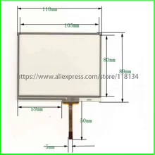 5 дюймов 4 линии 110*89 мм сенсорный экран стеклянная панель