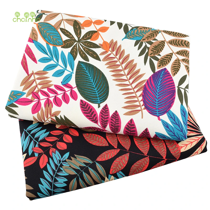 

Chainho,Leaves Patterns Series Cotton Canvas Fabric,Handmade Fabric Cloth For Sofa Curtain Bag Home Decoration Material,50x150cm