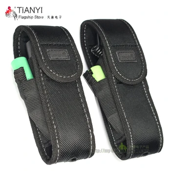 

2pcs/lot Nylon Carrying Holster Case for Flashlight Nylon Bag New High Quality Nylon Flashlight Holster Pouch Bag UltraFire led