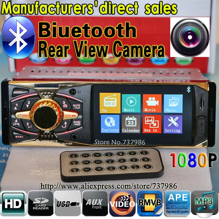 

Manufacturers' direct sales Car MP5 Player 4.0 HD Bluetooth/Rear view/Stereo FM Radio/MP3/MP4/Audio/Video/5V Charger/Electronics