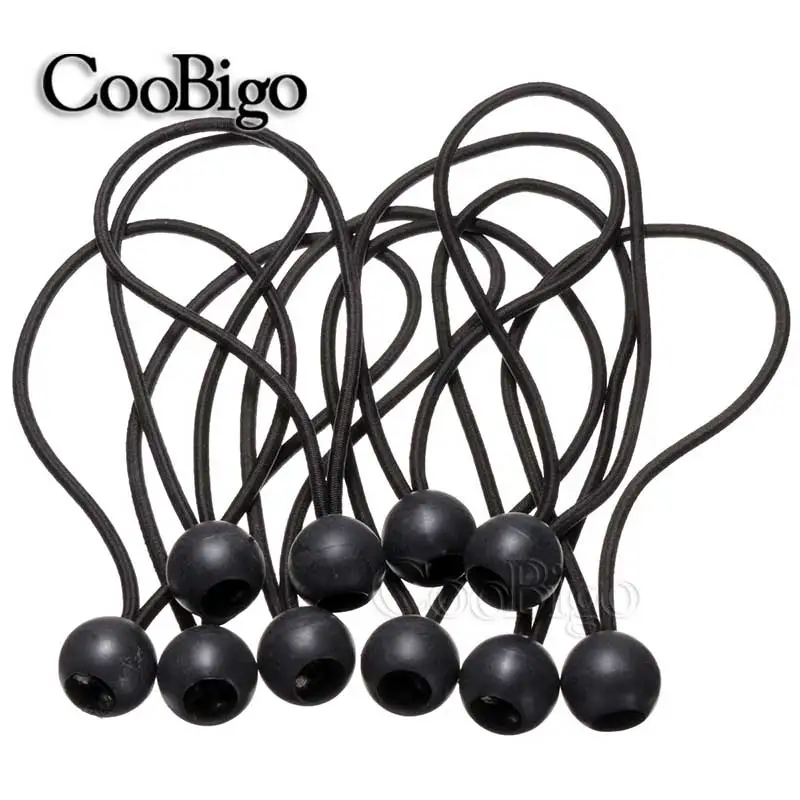 

12pcs Bungee Cord Ball Blue Poly Tarp Canvas Tarpaulin Flag Pole Ties Cord ends Elastic Rope Lace Fixed Boat Pole Accessories