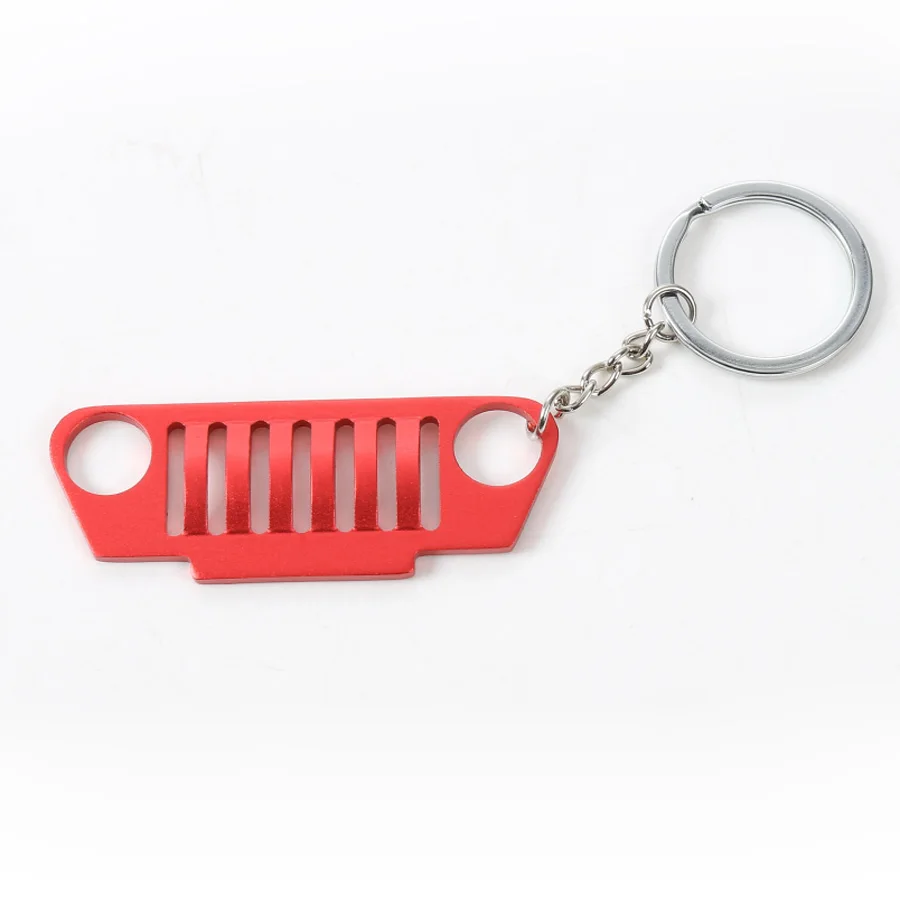 Enamel Chrome Metal tag red Wrangler Key Chain for car Accessories Replica. Enamel Chrome Metal tag red Wrangler Key Chain for car Accessories Replica.
