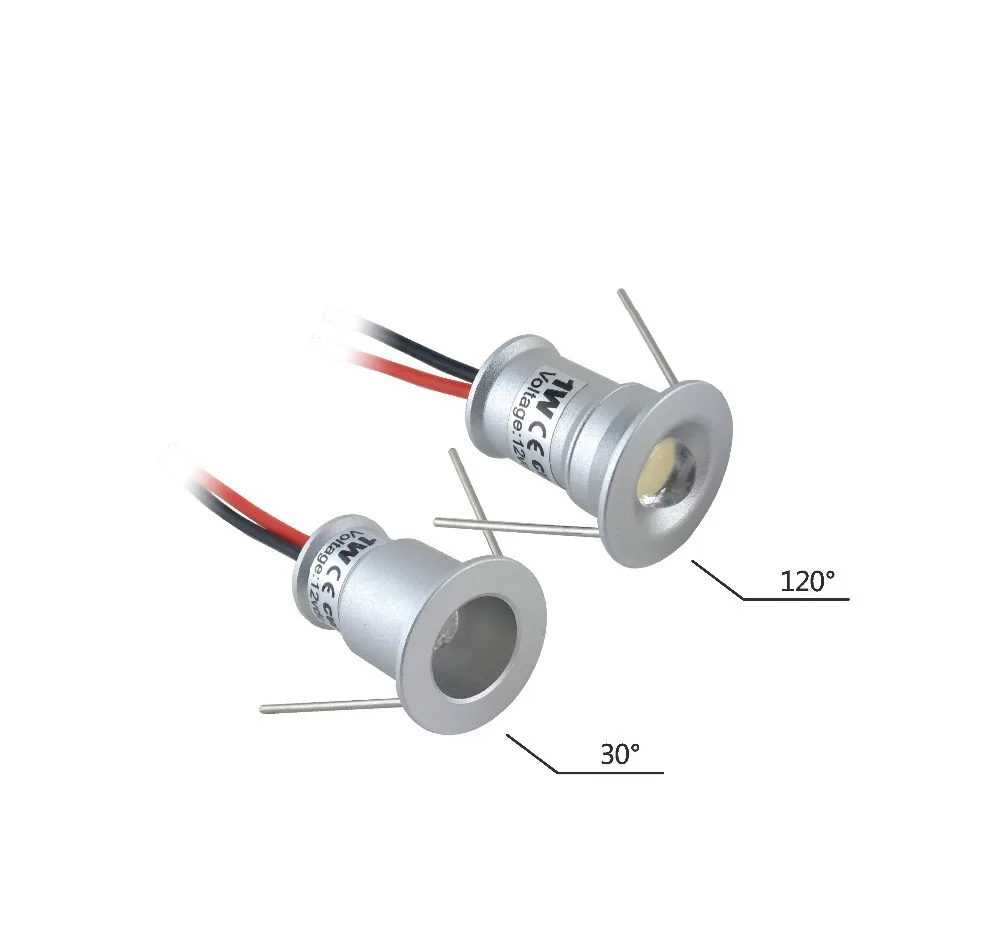 1 w мини светодиодная лампа, DC12V освещение украшения, 15 мм вырез Небольшой потолочный светильник, Shocase Кабинет прожектор 9 шт CE список