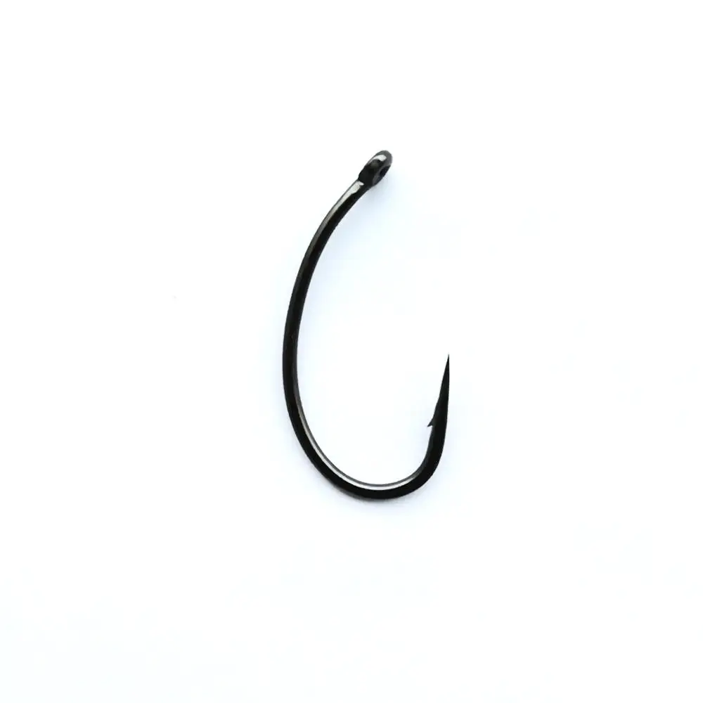 

100PCS/Lot Carp Fishing Hooks Japan High Carbon Steel Teflon Coating Barbed Eyed Circle Single Fishhooks Fishing Accessories G