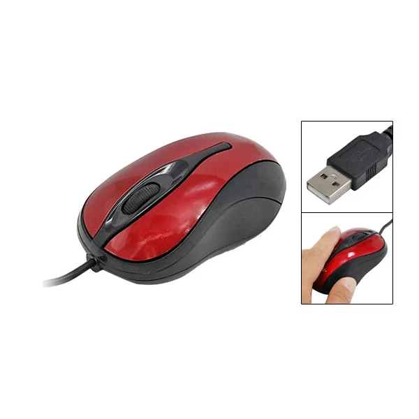 GTFS-популярная оптическая usb-мышь для ноутбука Mini red black