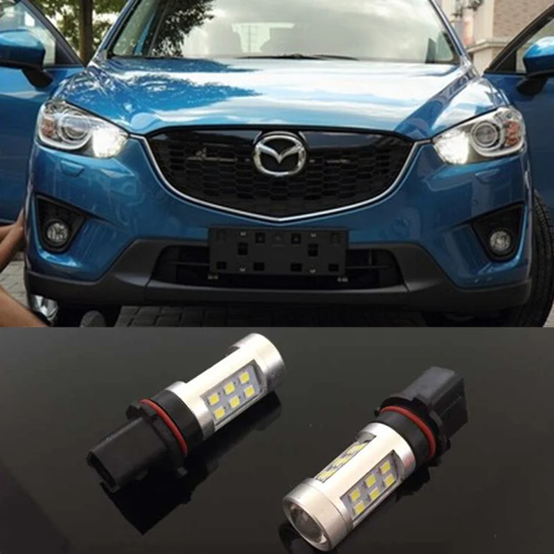 

2X LED P13W SH23W Projector Fog Daytime Running Light For mazda cx-5 2013 Chevrolet Camaro Toyota Highlander peugeot 508 Audi B8