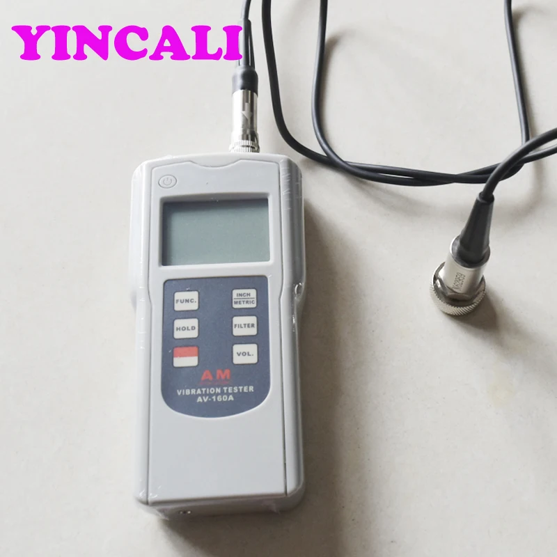  Portable Vibration Tester Meter AV-160A Digital Vibration Detector With Vibration Acceleration Velo