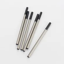 10 шт./лот, 0,5 мм, шариковая ручка, заправка, ручка для письма, металлическая ручка, заправка, канцелярские принадлежности, офисные и школьные принадлежности, ручка