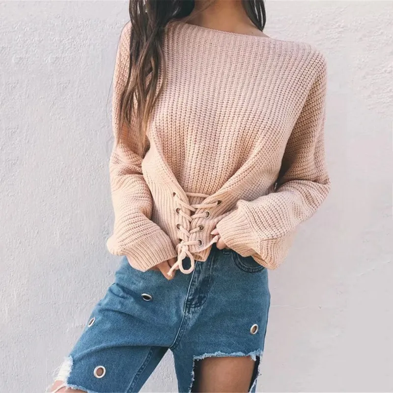 5 Color Women Sweater and Pullovers for Winter Autumn Spring Solid Kintted Sweaters Female Casual Knitwear Jumper pull femme | Женская