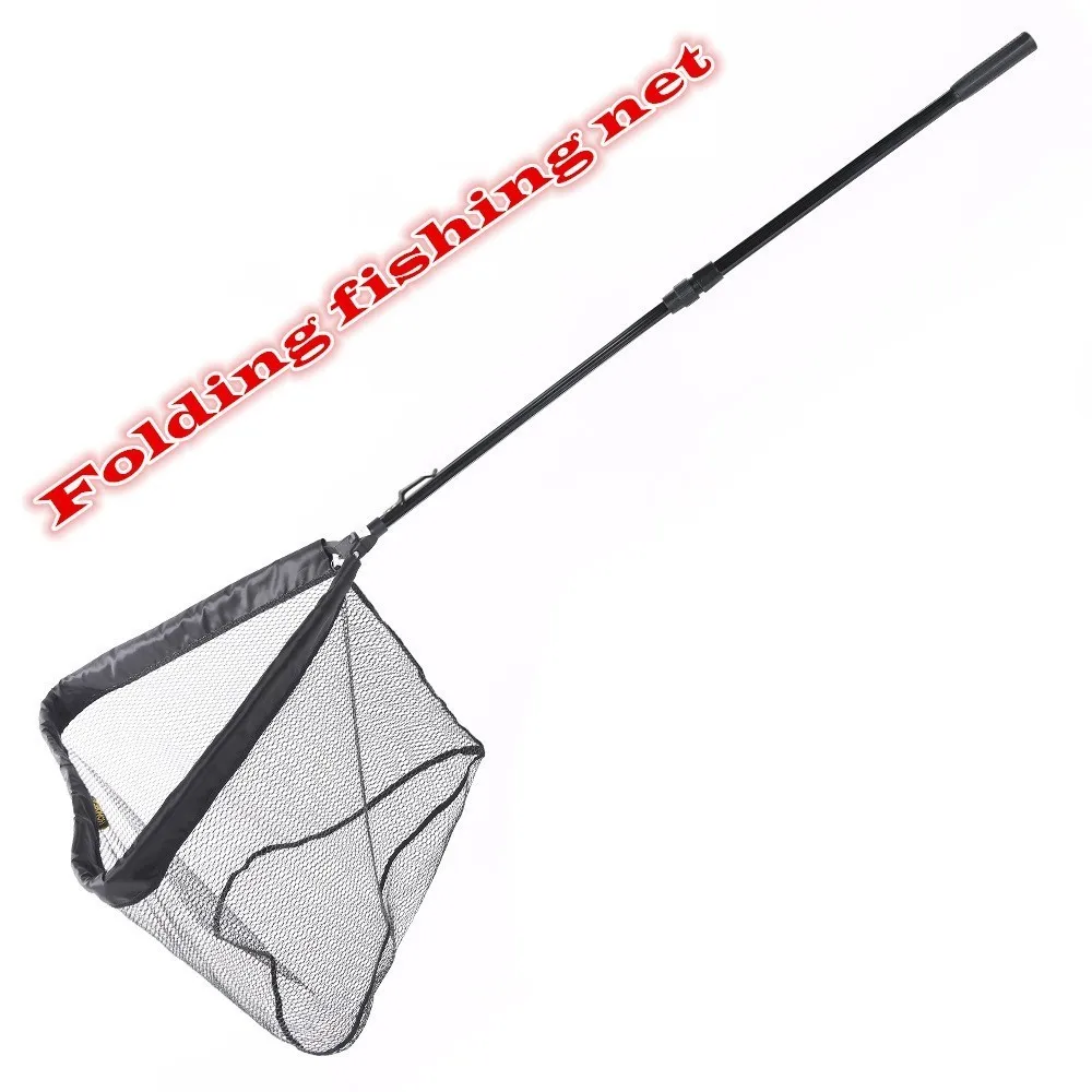 

Fishing Hand Dip Net Tools Landing Control Fish Trap Rubber Pva Mesh Handheld Net Folding Telescopic Long Handled Fishing Net