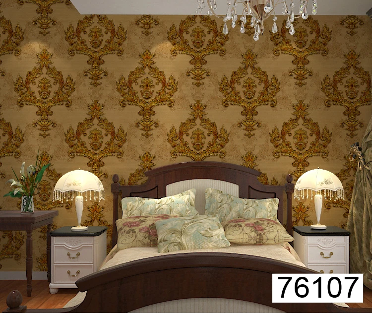 Серый Золотой текстурированный роскошный классический 3D Дамасская настенная бумага для спальни гостиная домашний декор водостойкий виниловый пвх настенный бумажный рулон