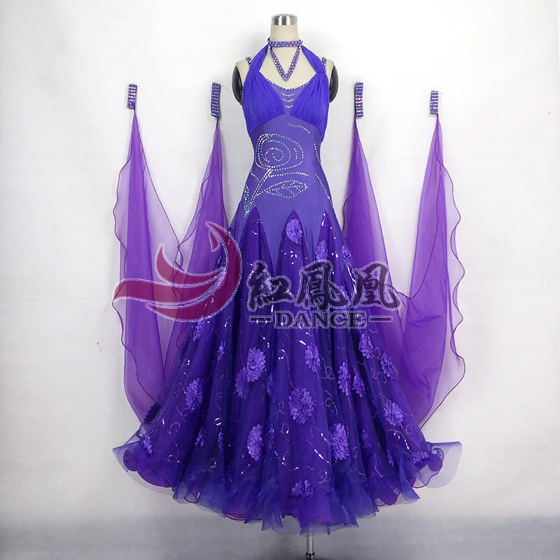 

High-end International Standard Ballroom Smooth Dance Competition Dress, /Ballroom Standard Tango Waltz Dance Dress