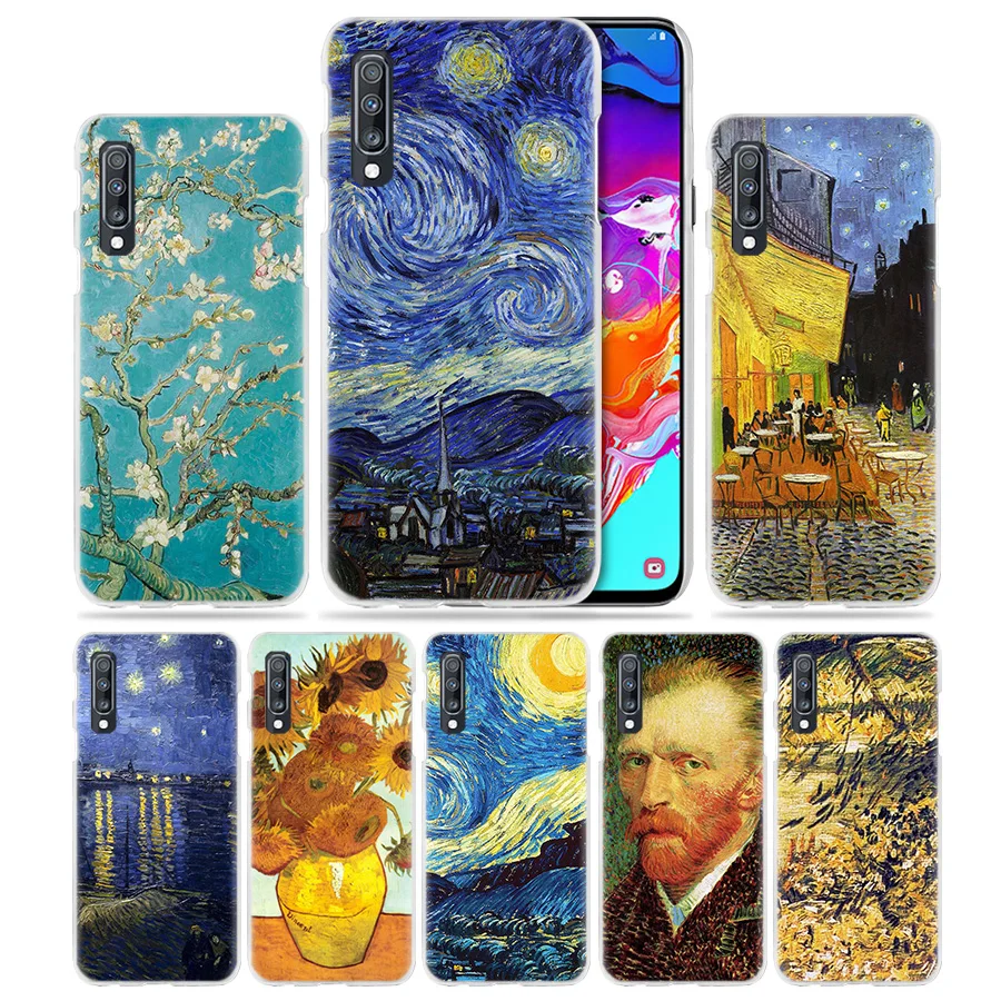 Чехол Sky Van Gogh для Samsung Galaxy A50 A70 A70s A60 A40 A30 A20e A10 A71 A51 A7 A9 2018 твердый ПК Роскошный чехол