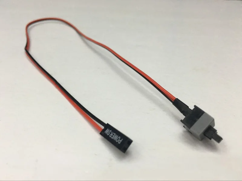 H1111Z 10pcs New 50cm Host Motherboard PC power button SW Switch On/OFF Cable Reset Adapter Cord For BTC Mining Miner Machine