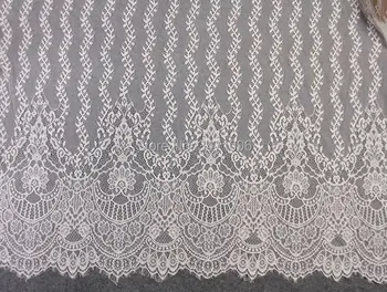 

3 meters length 1.5 meters wide Black white French lace fabric DIY dress lace fabric Garment dress sewing cloth Free shipping