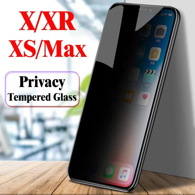 

For Iphone X Screen Protector Privacy Glass For Iphone XS Max XR Protective Film On X R S SX XSMax Anti Peep Glare Tempered Glas