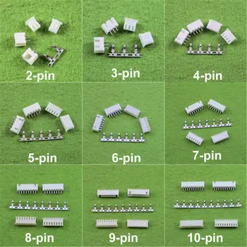

JST XH2.54 2/3/4/5/6/78/9/10-Pin Connector Plug (Male,Female,Crimps) x 50sets