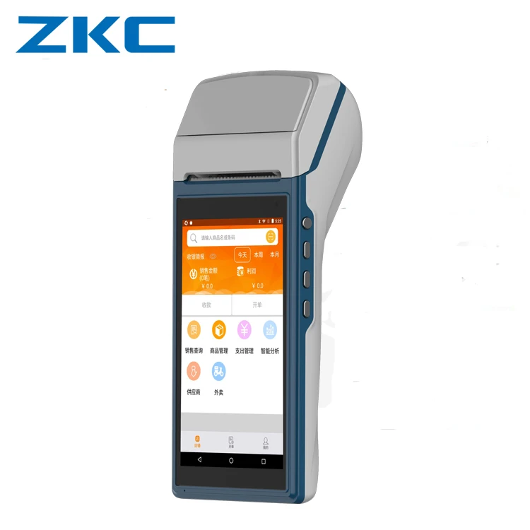 

Point-Of-Sale Android mini Smart POS terminal with inner thermal printer Camera scanner WIFI 3G Bluetooth and free SDK