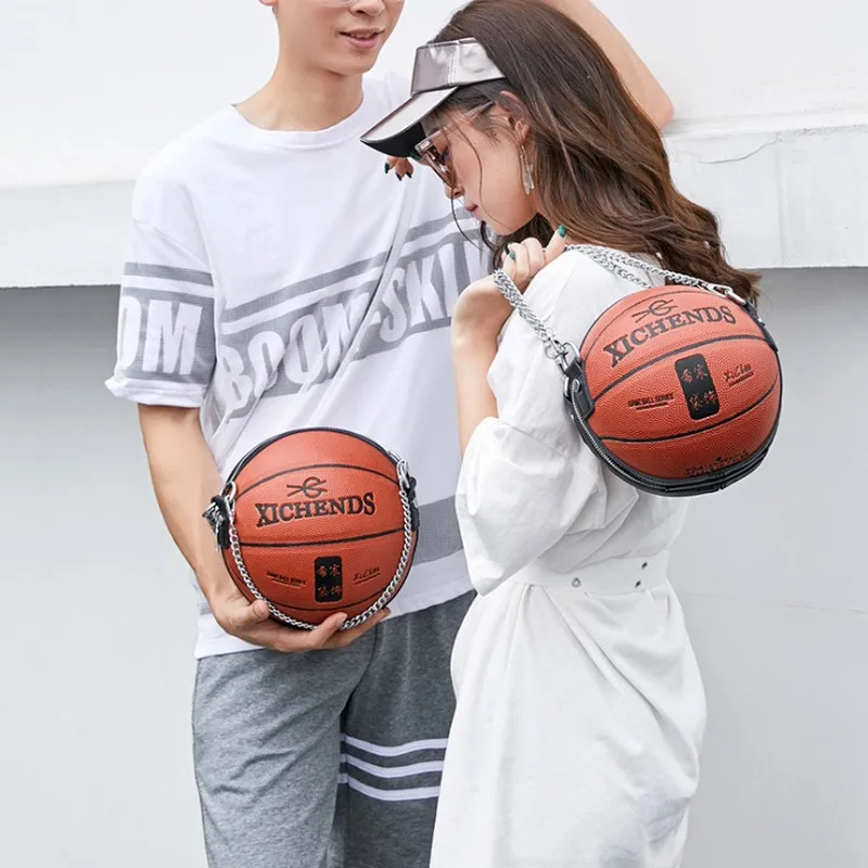 

New Genuine Leather Large Capacity Storage ball Shape Women's handbag Female 2018 Fashion Chain Shoulder Bag