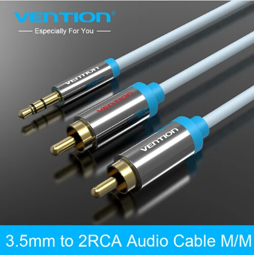 Vention 3 5 мм RCA аудио кабель Jack к 2 Aux для домашнего кинотеатра DVD VCD iPhone наушники hifi rca 1
