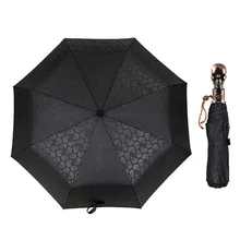 Брендовый Зонт высокого качества с ручкой в виде черепа, мужской автоматический складной зонт в стиле панк, ретро, Зонт от дождя, Женский креативный Зонт с принтом в подарок