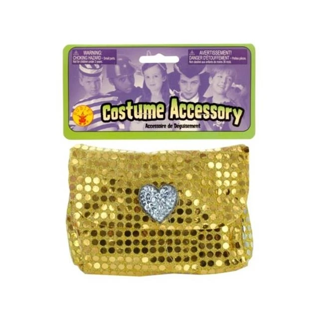 Kole Imports PC323-72 Girls Gold Sequin Pocketbook - Pack of 72
