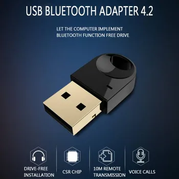 

USB Bluetooth Adapter Dongle for Computer PC PS4 Mouse Aux Audio Bluetooth 4.2 Speaker Music Receiver Transmitter