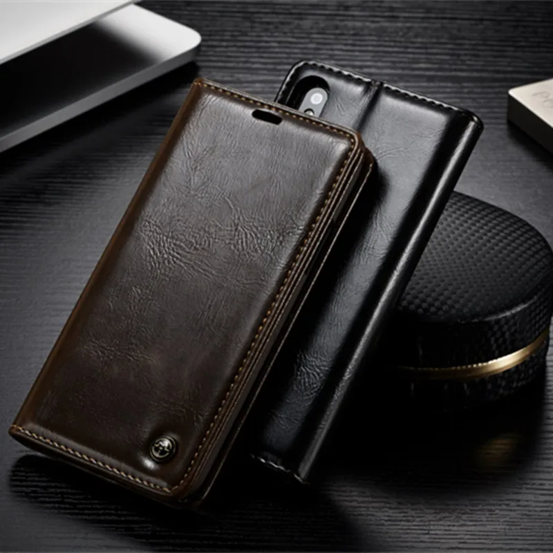 

CaseMe Flip Leather Phone Case For iPhone XS Max Case iPhone XR XS Magnetic Card Slot Wallet Stand Cover For iPhone X 6 7 8 Plus