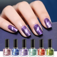 Рожденный PRETTY 6 мл 3D Звезда очки в стиле «кошачий глаз гель лак для ногтей фиолетовый магнитный эффект красочные блестящие, для дизайна ногтей Лаки DIY изображения