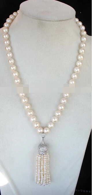 

bjc 0002045 freshwater pearl AA round unique necklace 18