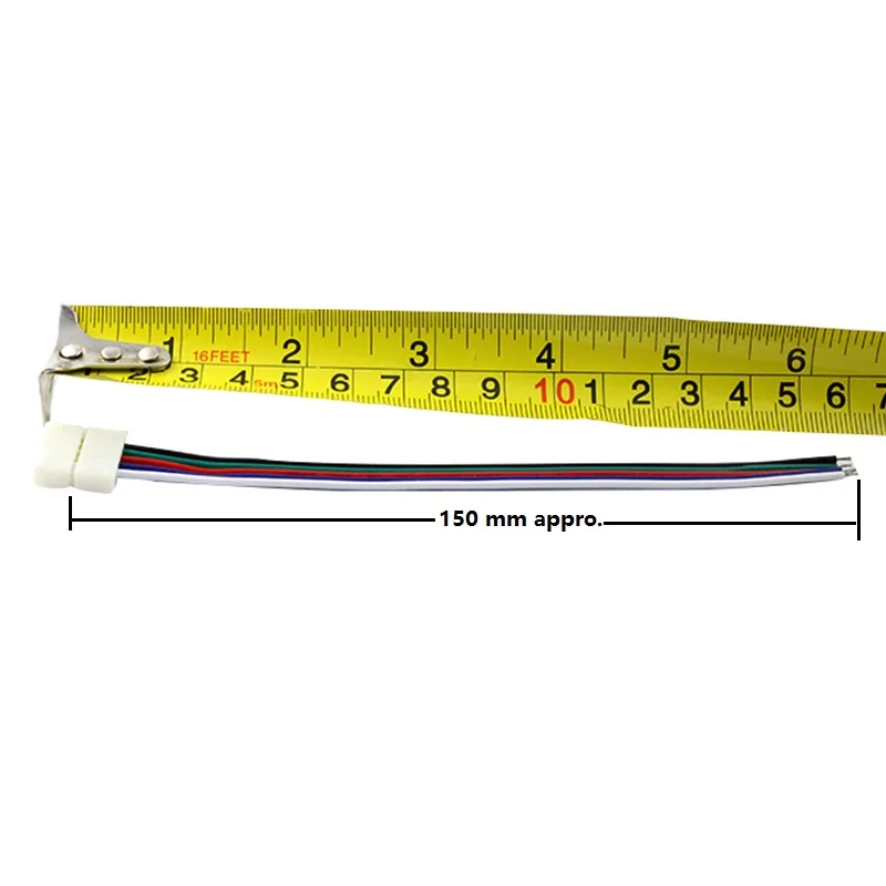 5 Pin 10mm 12mm RGBW led strip connector solderless (5)