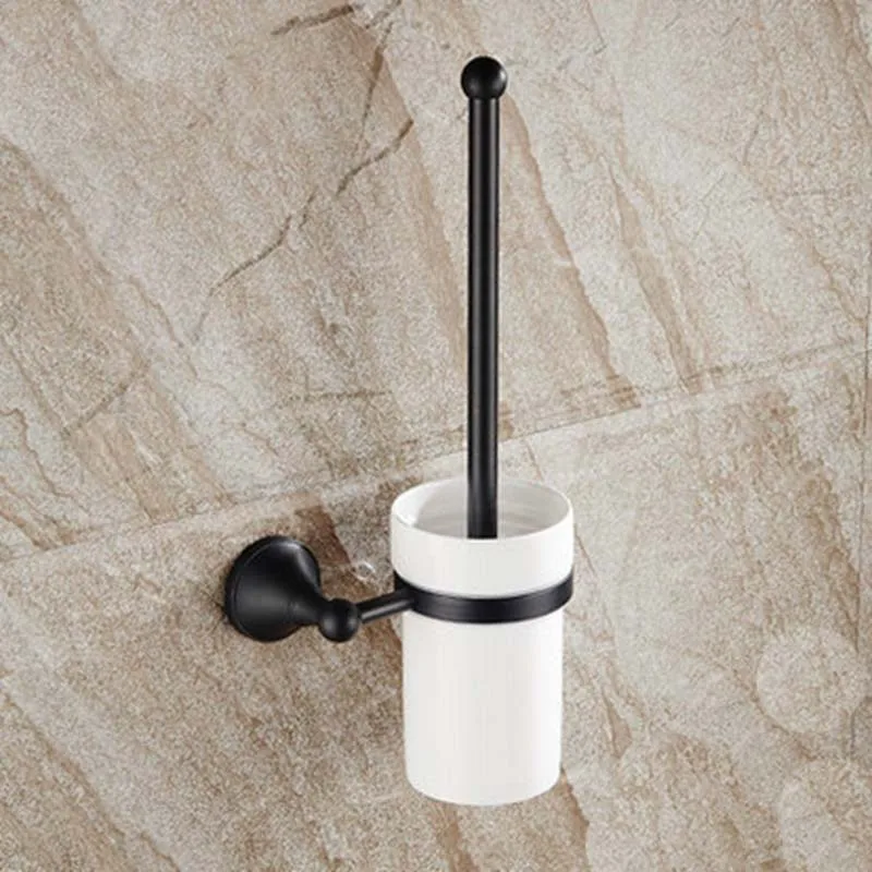 Oil Rubbed Bronze Bathroom Toilet Brushes & Sets+ Cup+ Brush + Holder Ceramic Oil Rubbed Bronze Bathroom Toilet Brushes & Sets+ Cup+ Brush + Holder Ceramic